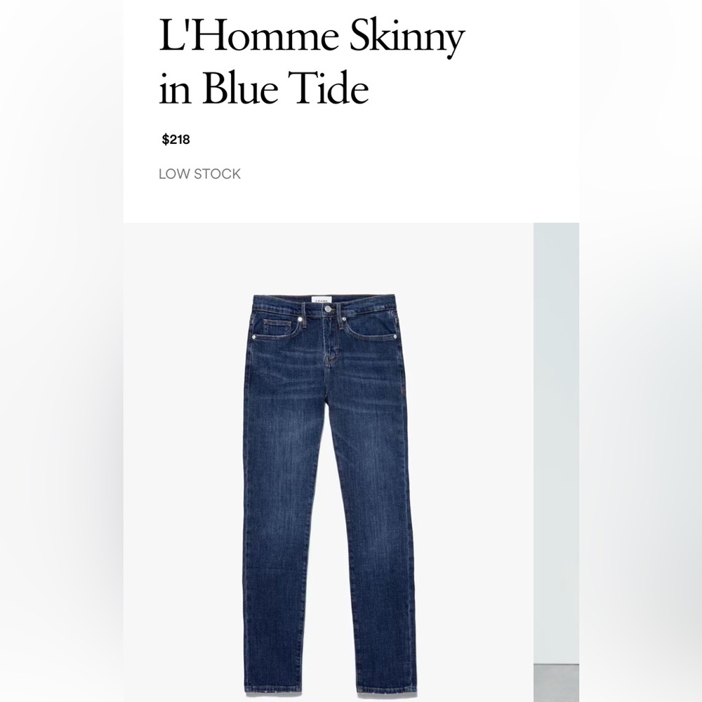 Frame slim fit jeans